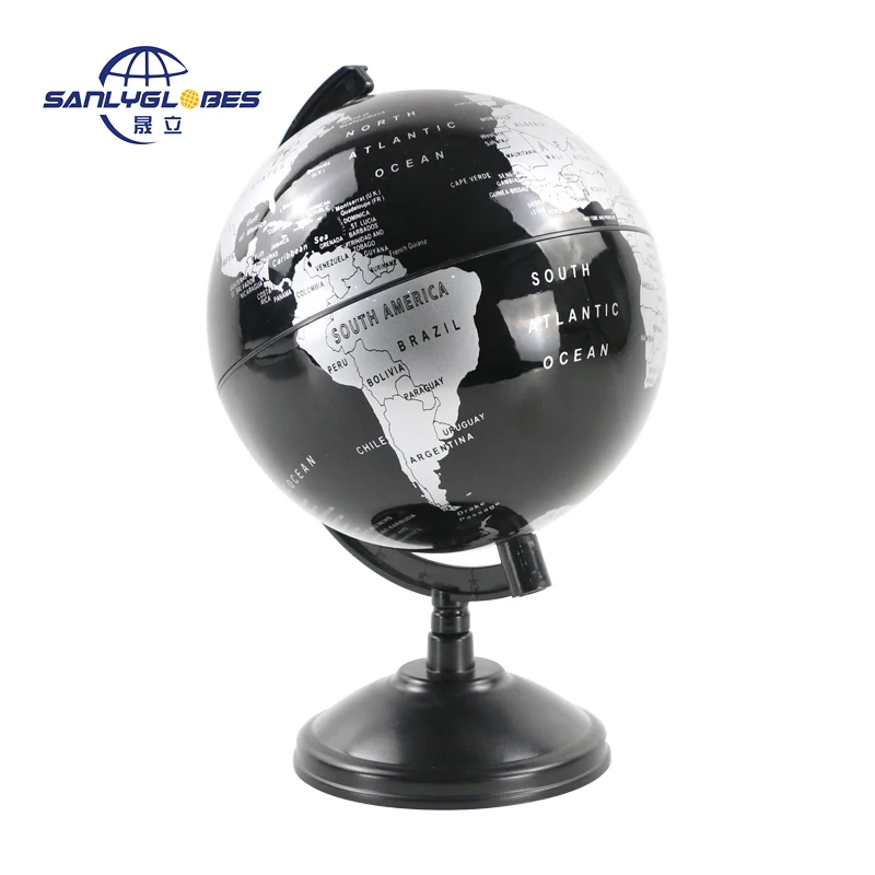 
OEM ODM world map globe 14cm Arched Plastic Ruler Globe science education earth globe 