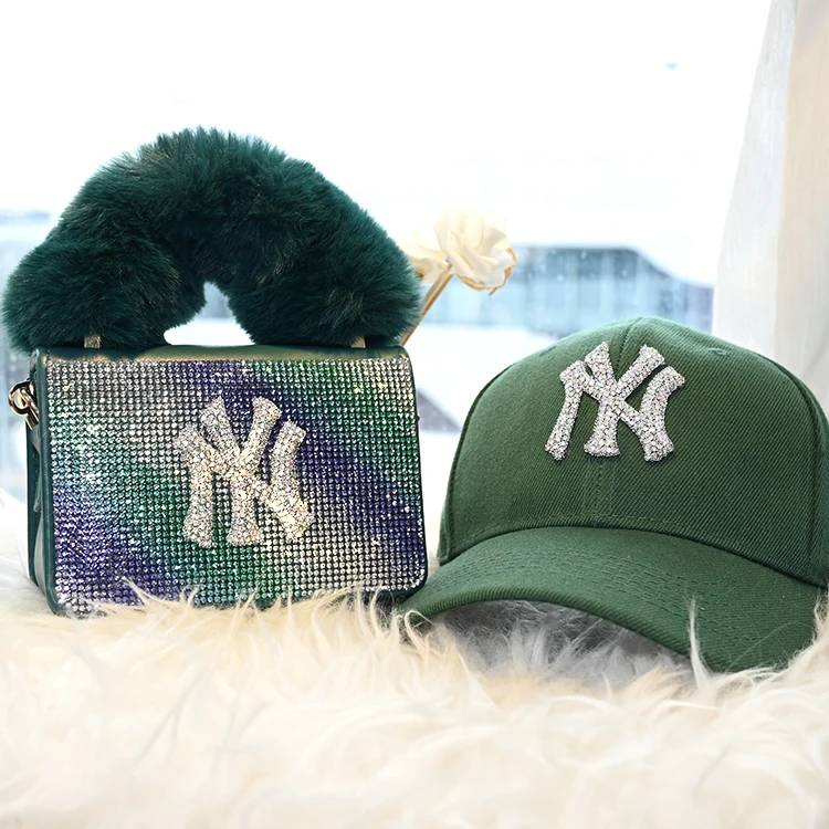 

2020 designer women hat and purse newyork hats and purses ny fur purse and hat, 9 colour