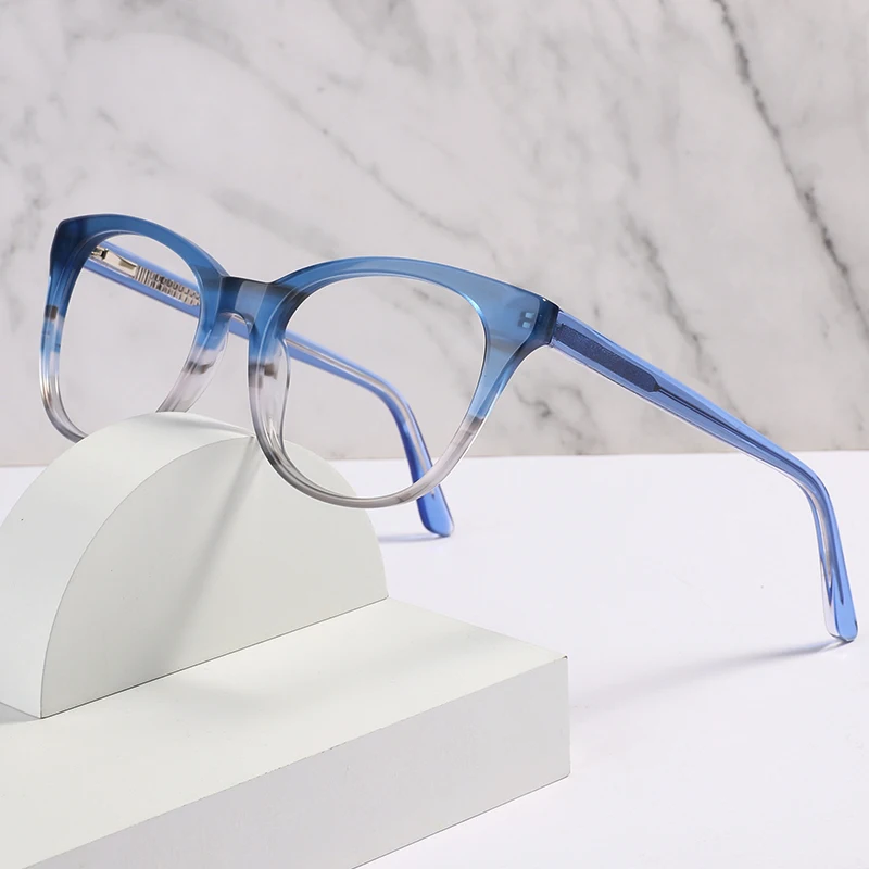 

Cheap Custom Logo Fashion Computer Anti Blue Light Blocking Glasses Optical Acetate Eyeglasses Frames For Men Women