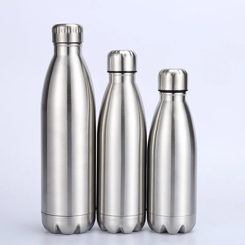 

Single Wall Insulated Outdoor Drink 18/8 Stainless Steel Cola Bottle Water Bottles, Customized color