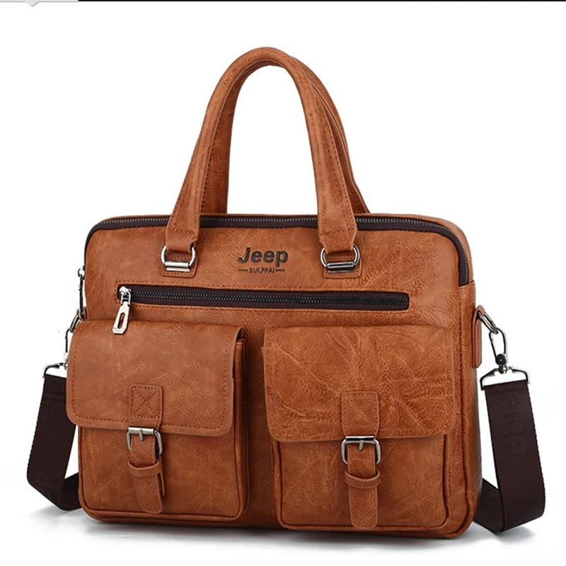 

Fashion Custom Waterproof Business Messenger Bag Leather Handbag Briefcase
