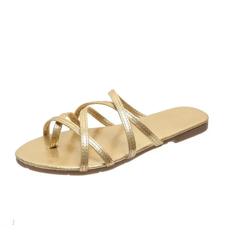 

New women's shoes European American style sandals slippers fashion square chain high heels big size 35-42 women sandels 2021