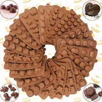

New Silicone Chocolate Mold 29 Shapes baking Tools Non-stick cake mold Jelly and 3D Candy Mold DIY best