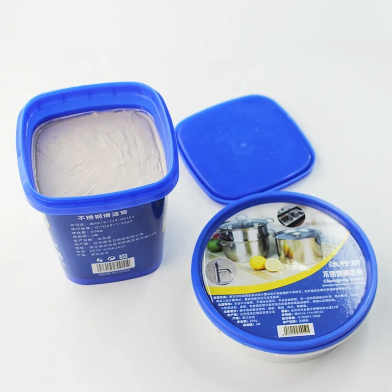 

OEM Lemon Deep Decontamination Protect Kitchenware Stainless Steel Cleaning Paste, Customized