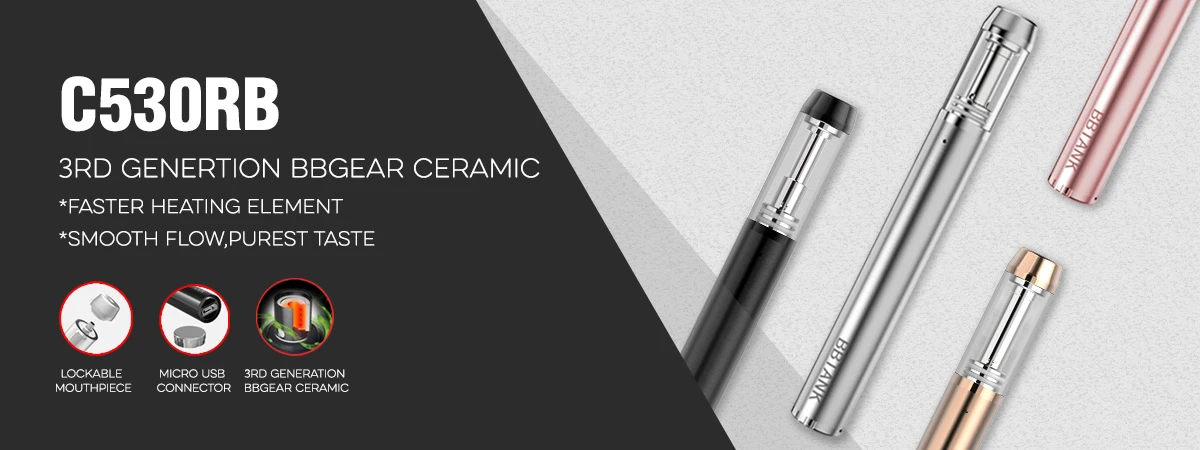 Canada Popular E-cigarette CBD Vape Empty BBTANK C530R Extract Oil Vapor Pen