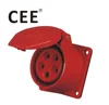 CEE panel socket IP44 16A 5pin industrial power socket 380v 16a