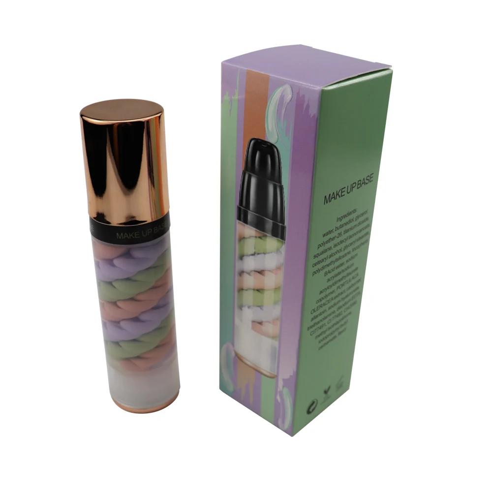 

Natural makeup base primer 3 colors mixed makeup base foundation all in one makeup base, 3colors