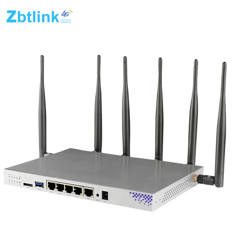 

Zbtlink Drop Ship Free Shipping Industrial DTU High-end 4g router 1000M Ports 1200Mbps 2.4G/5,8G sim card slot Wireless Modem