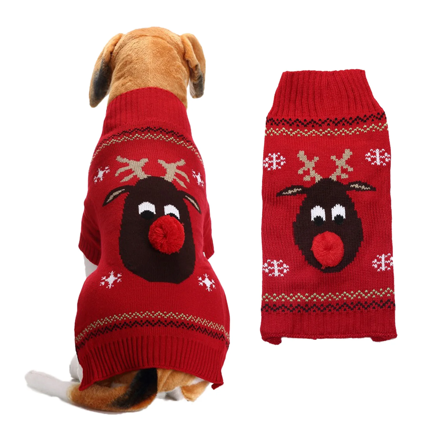 

Christmas Cat Dog Sweater Pet Sweater Dog Clothes Knit Fashion Pet Dog Sweater
