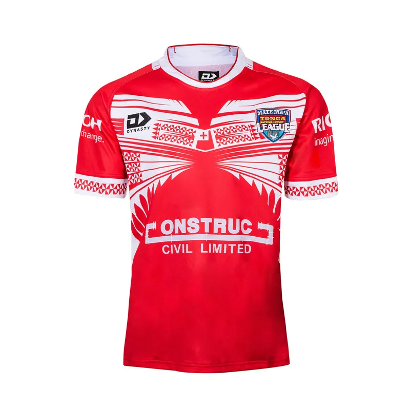 

Latest red breathable team tonga rugby jersey