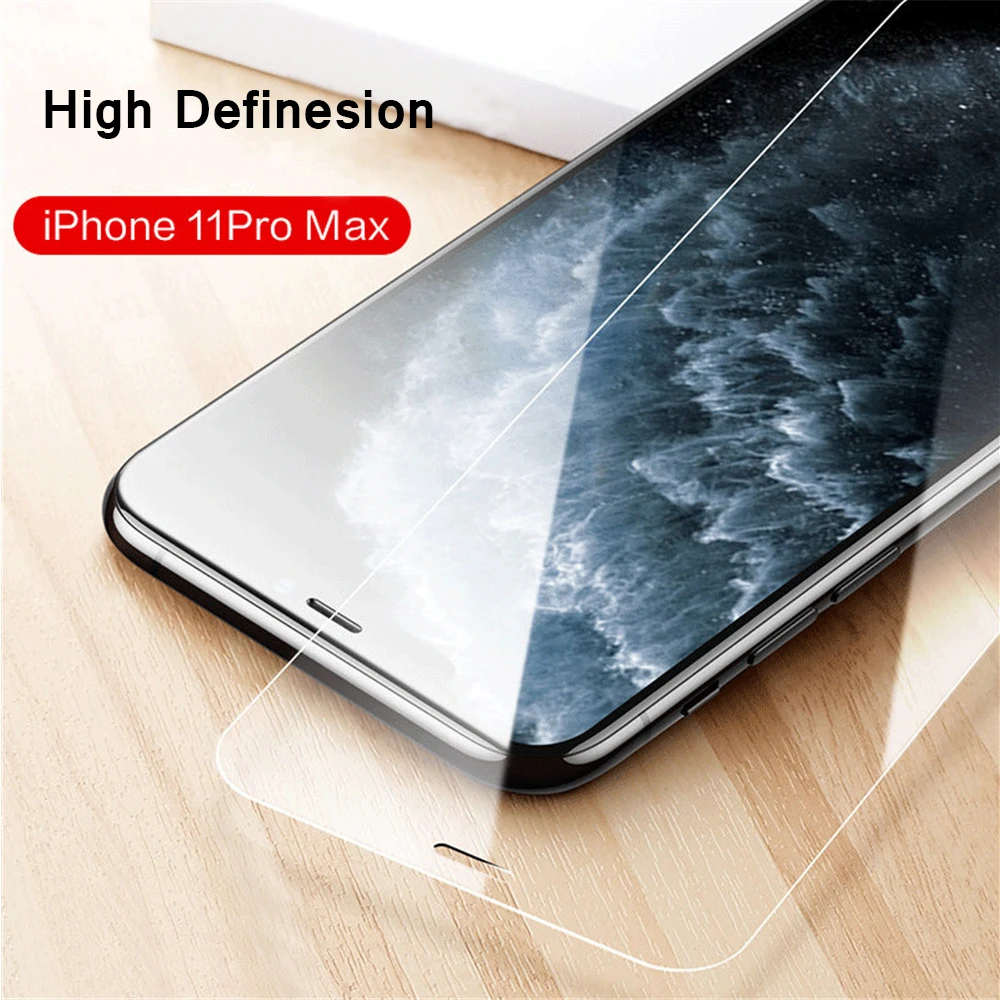 

For iPhone 11 XR Tempered Glass Screen Protector Explosion-proof Glass Anti Fingerprint For iPhone 7 8 X XS