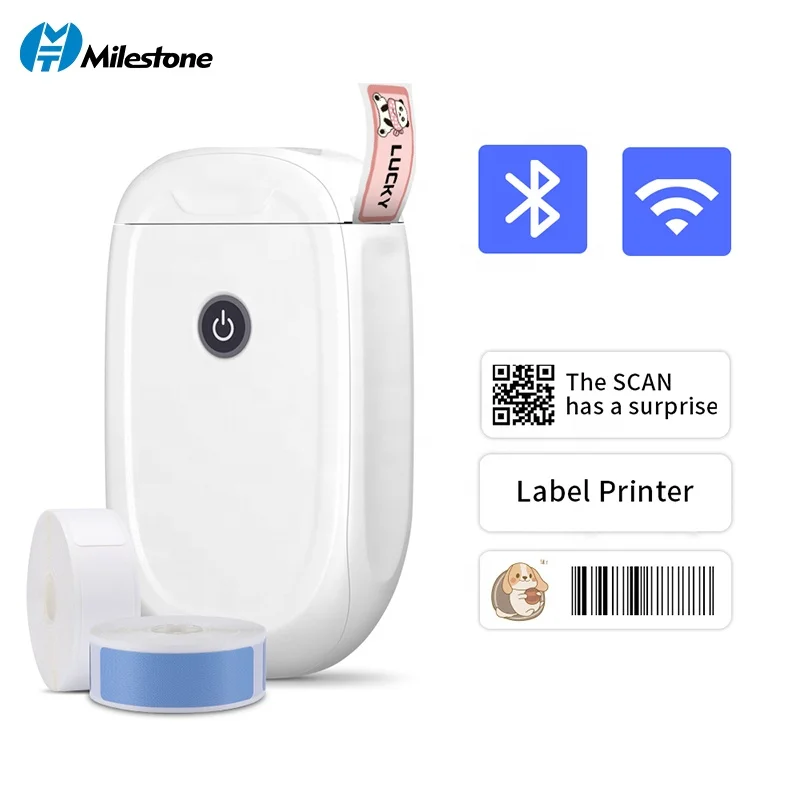 

Cheap wireless handheld USB 12mm mini small portable thermal printer