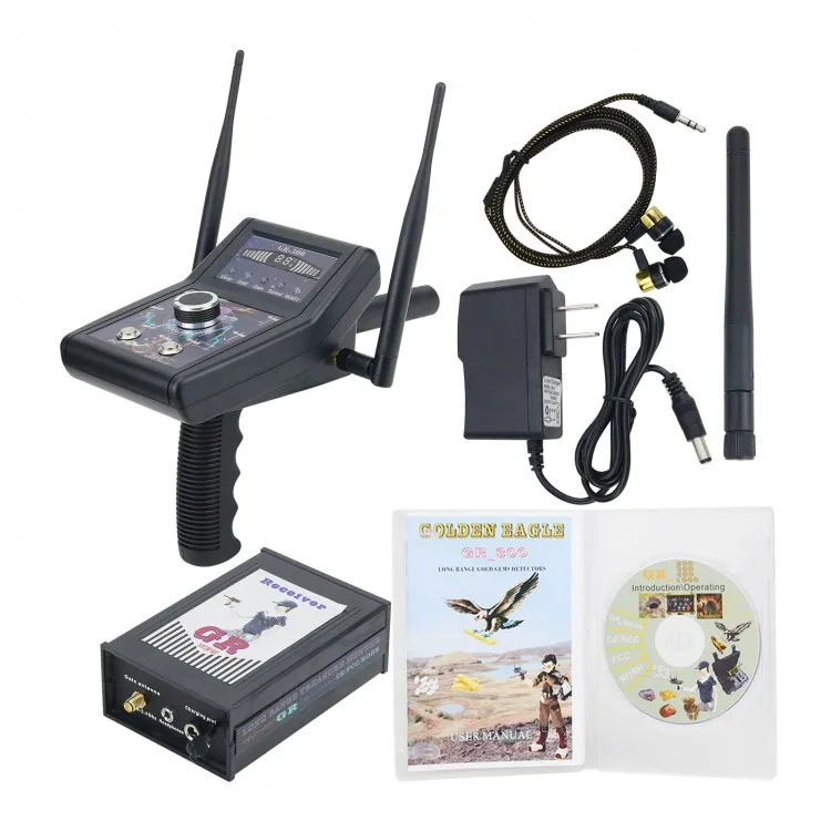 

GR-300 Long Range Portable Treasure Hunter Gold Finder Detector Metal Detector with Carry Box