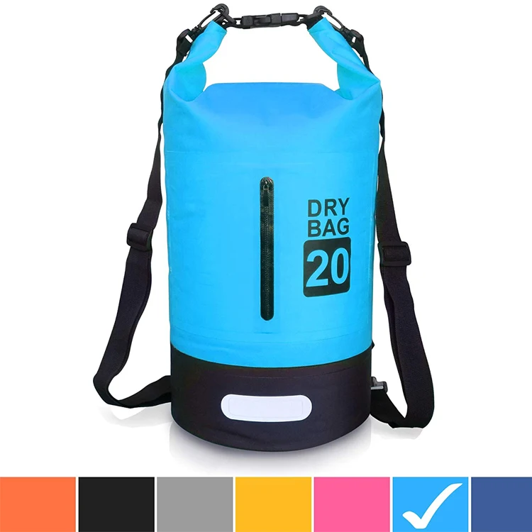 

dropshipping Bag 5L/10L/20L/30L Dry Bag Rucksack with Double Shoulder Strap Backpack for Swimming Kayaking Boating, Customized