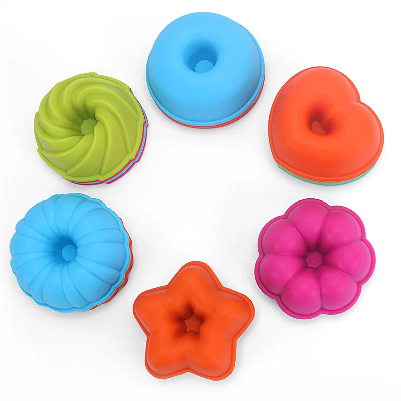 

24 pieces per set Factory direct cupcake liners silicone muffin cup silicone baking molds pastry tray, Customized color