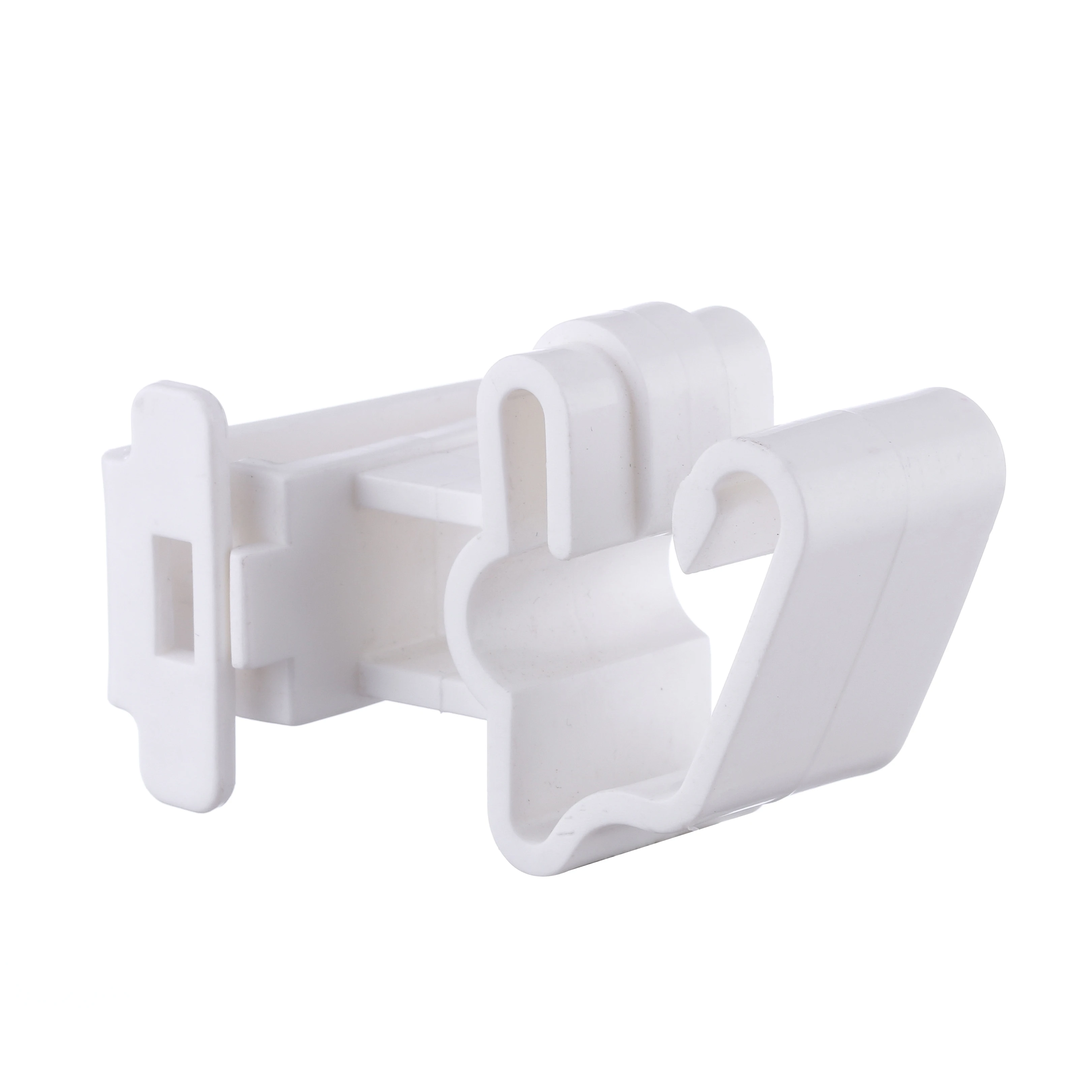 

Factory Price Electric Fence Insulator Snap-on T-post Poly Tape Insulator, White, black, yellow or can be customized