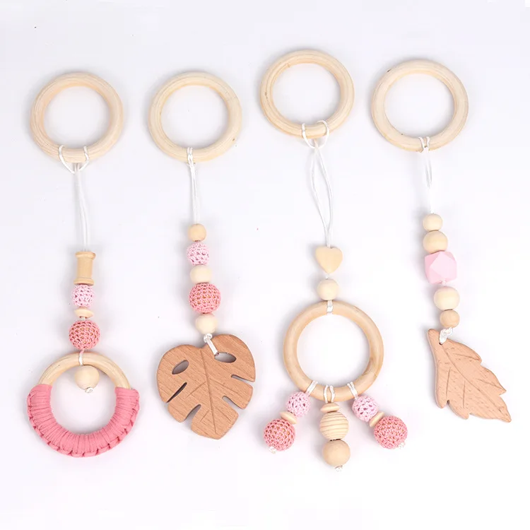 

New hot selling wooden baby pacifier chain clip with custosmed design, Any paton colour code is avilable