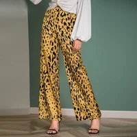 

SHEIN Women Casual Long Wide Leg Leopard Print Yogo Pants