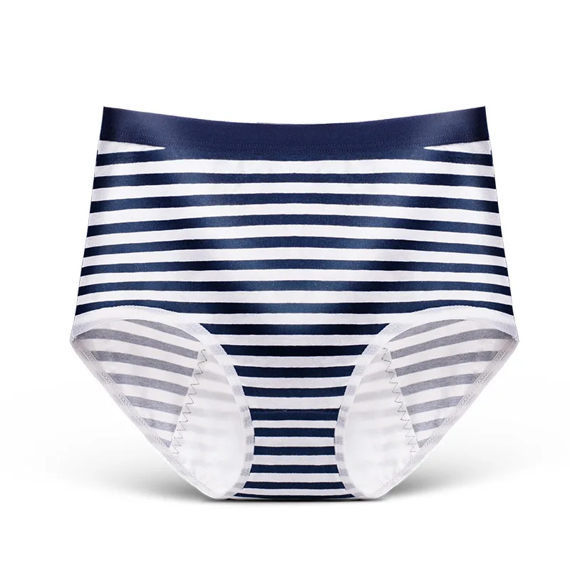 

Regular size underwear 100% cotton stripe cartoon menstrual period high quality girls teen Panties, 3colors