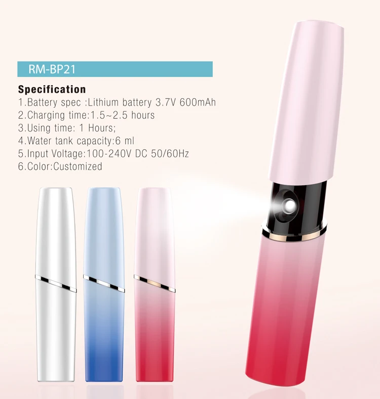 Moisturing portable facial steamer hot handy nano facial mister sprayer