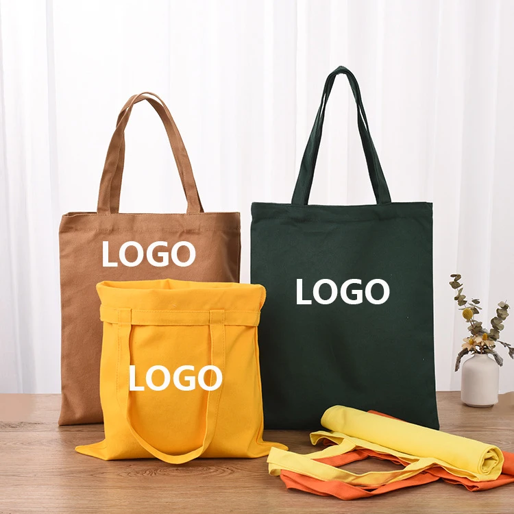 

Custom logo printing shopping bag reusable Eco friendly canvas grocery cotton cloth bag tote bag