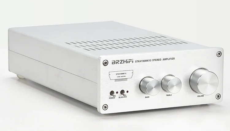 BRZHIFI Sanyo Thick Film STK4196MK10 BT 5.0 Class AB Power Amp Hifi Audiophile 50W*2 Home Audio Amplificador Stereo Amplifier factory