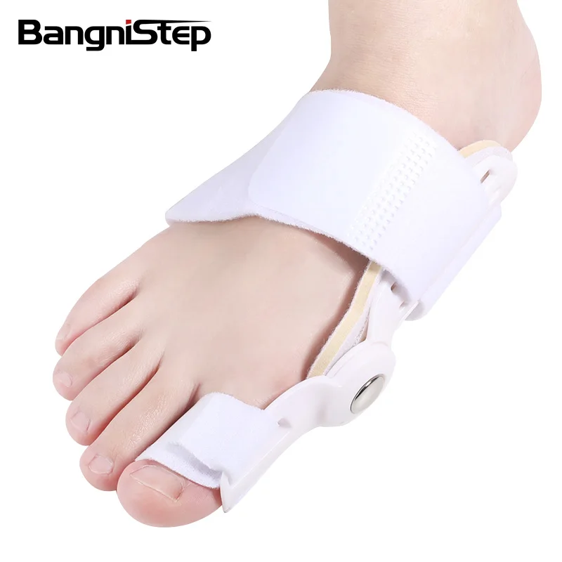

Bangni Safety Effective Foot Care Relief Orthopedic Toe Pain Bunion Hallux Valgus Corrector, White/blue/black/skin