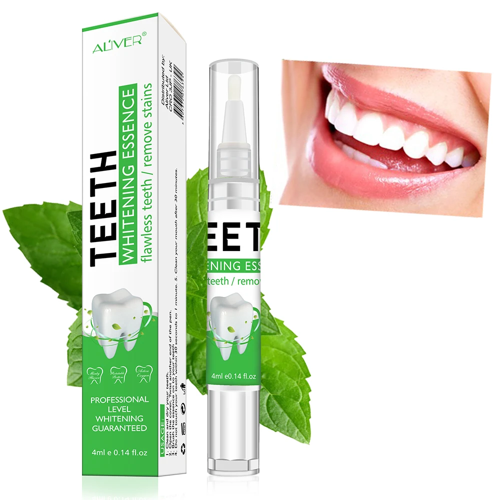 

ALIVER Custom Logo Organic Oral Care Stains Remover Teeth Whitening Pen Private Label Dazzling White Gel Teeth Whitening Pen