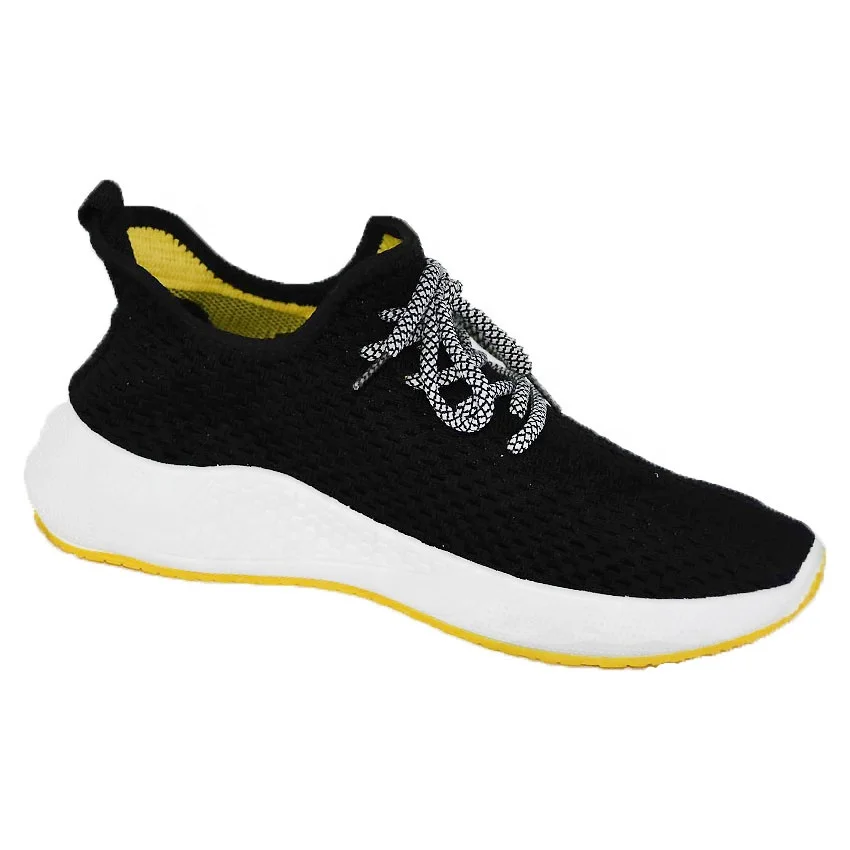 

Outdoor Walking Breathable Big Size Non-slip Comfortable Mens Sneakers, Black/yellow/orange