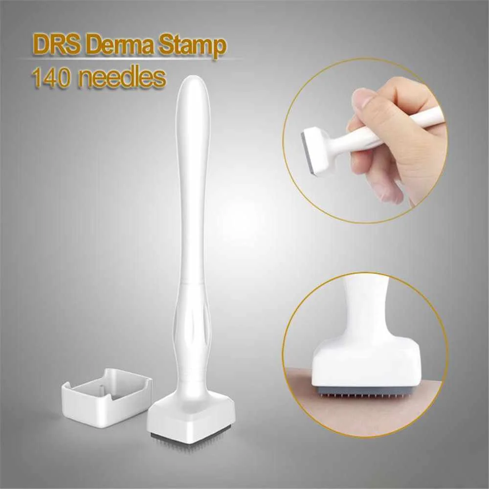 

DR140A Facial Body Beauty Devices 140 Tips Derma Stamp Pen derma roller for Skin Rejuvenation stretch mark removal
