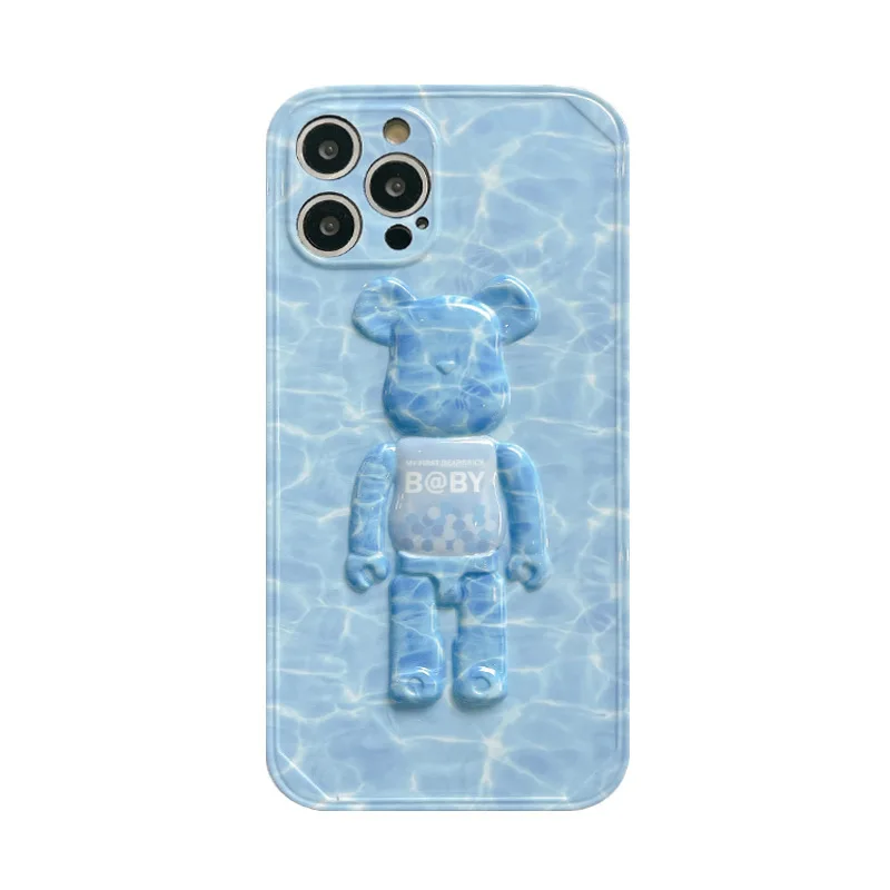 

Cute Bear 12mini Xs Max Xr Pro Max 7 8 Plus Silicone Shockproof Cartoon Soft Phone Cover For Iphone 13 Pro Max Case Accessories