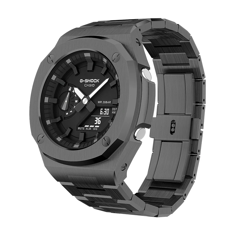 

GA2100/2110 Stainless Steel Case Strap Metal Accessories Movement For Casioak Gshock Ga2100