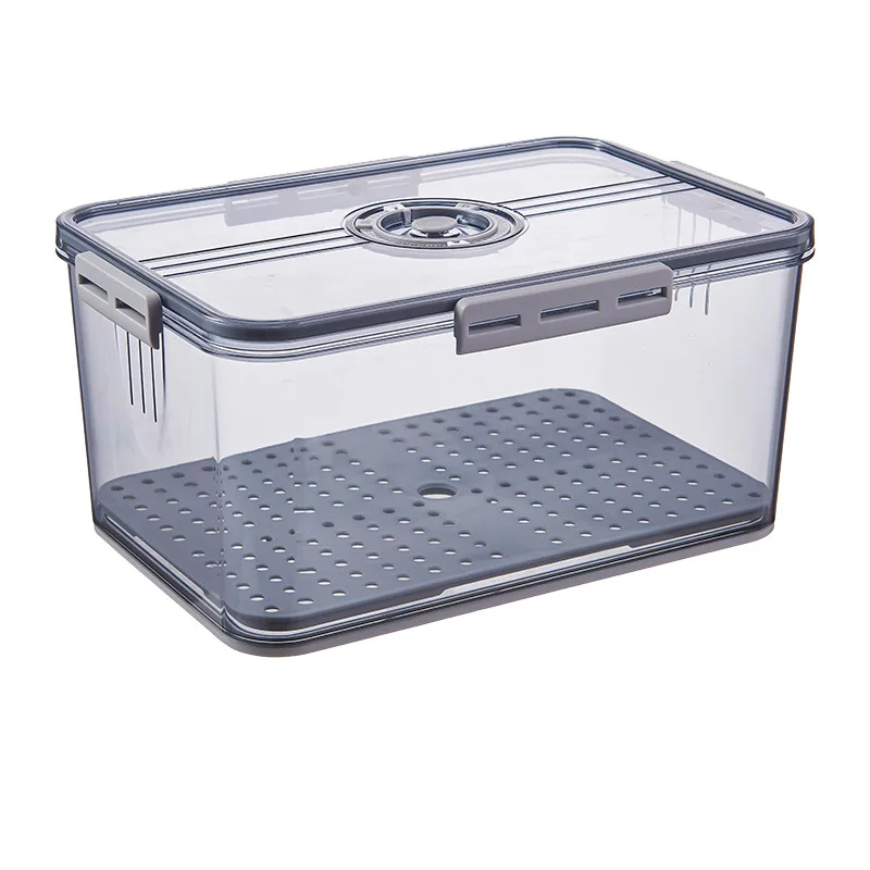 

Wholesale Multifunctional Transparent Sealed Food Container Refrigerator Stackable Storage Box