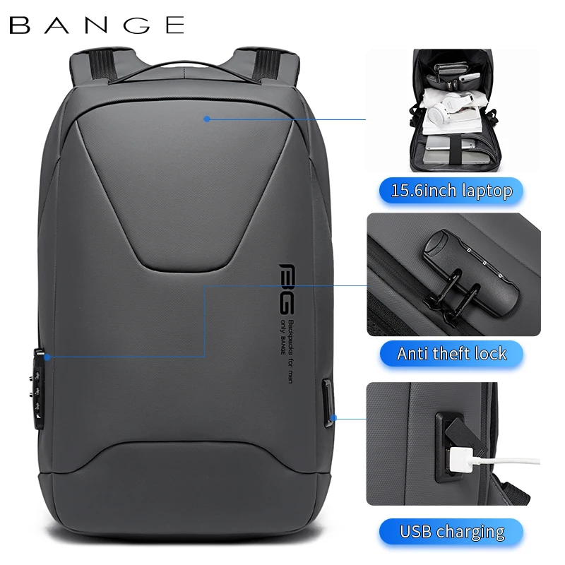 

new wholesale fashion anti theft men designer smart travel custom waterproof laptop school backpack bags for men with usb, Black,grey or any color you want