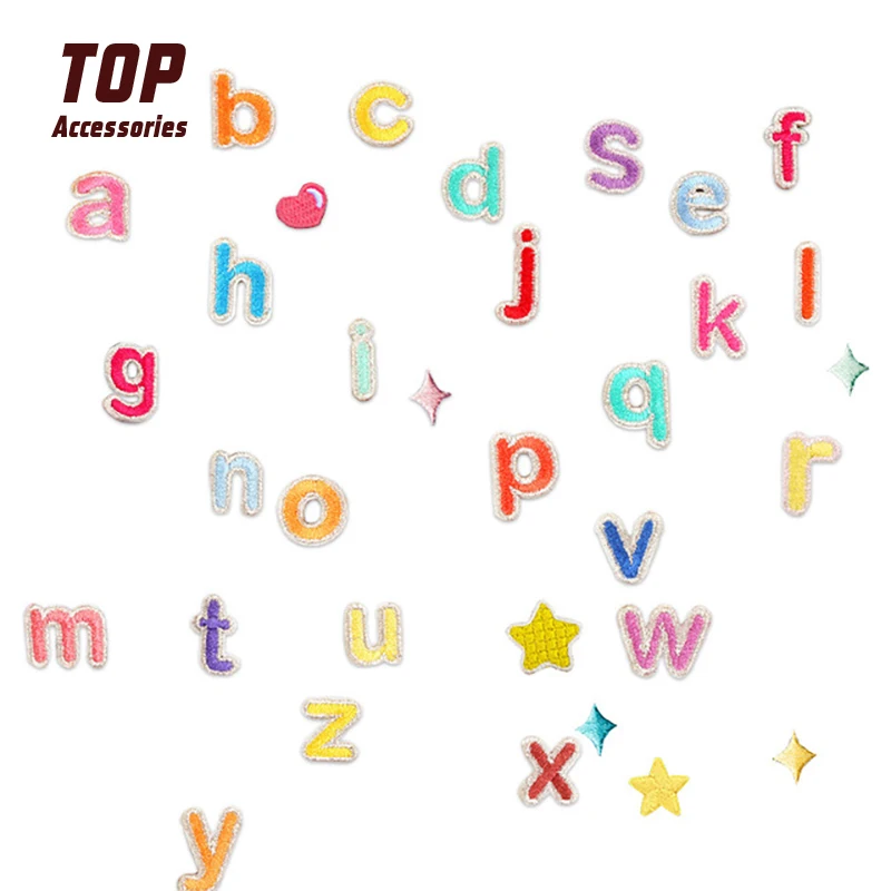 

Hot Sale Iron on Letters Patches Alphabet Motif