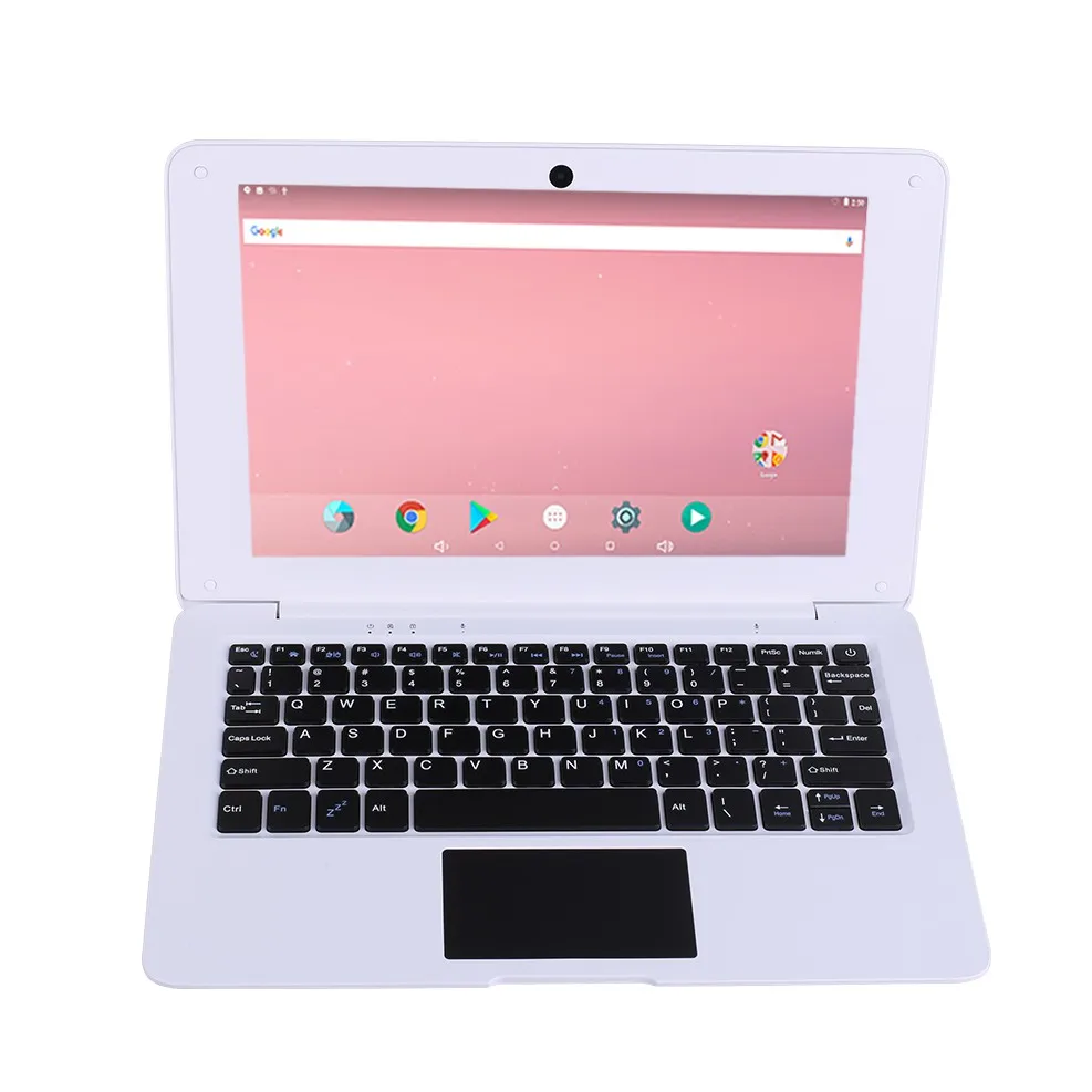 

10.1 Inch WIFI Pocket Notebook Mini Android Gaming Kids 32GB Laptops, White, black, pink, blue plastic case