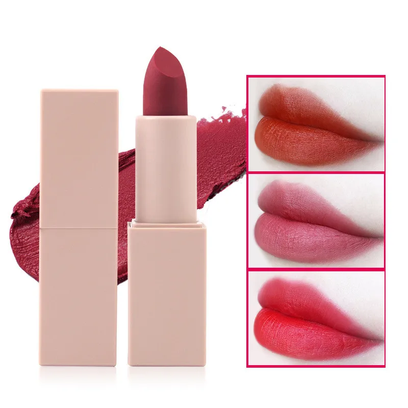 

High quality lipstick private labels vegan lipstick sexy no logo matte waterproof lipstick