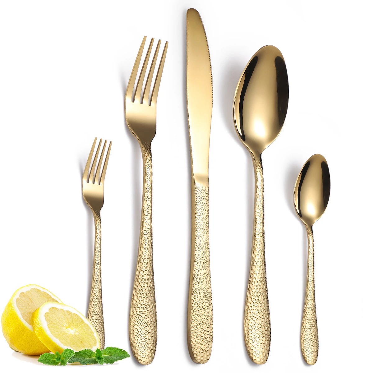 

5 pcs piece high end silverware flatware colorful black and gold matte stainless steel cutlery set for star hotel, Silver/gold/rose gold/black/colorful