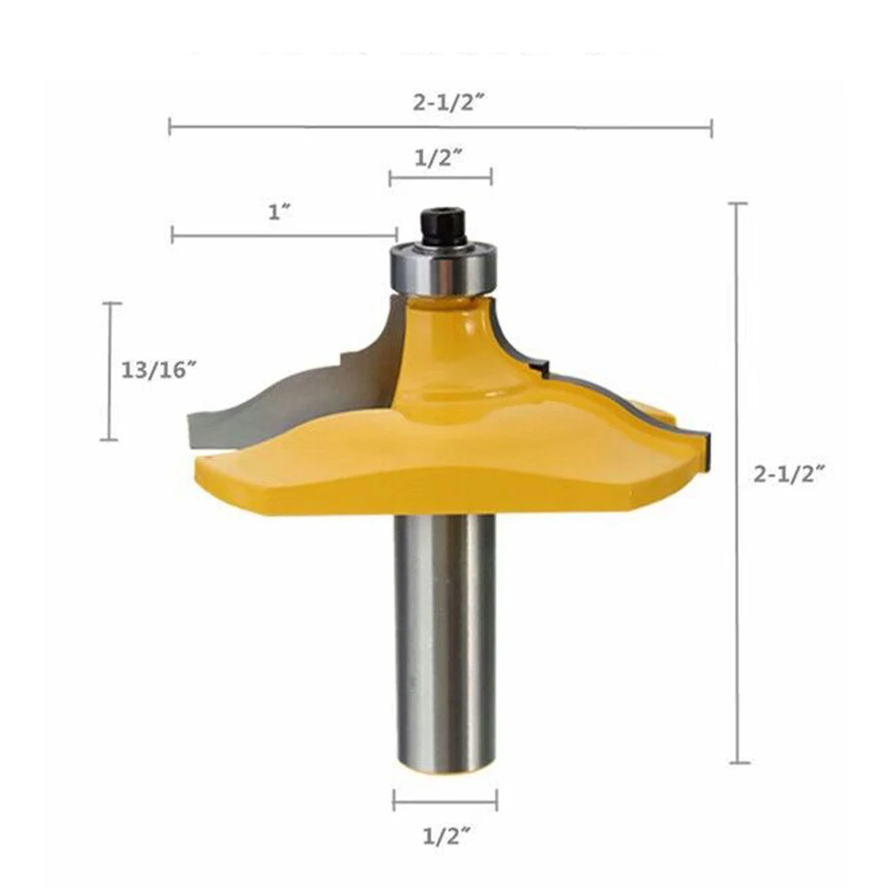 Round Angle Lock Miter Router Bit Wood Cutter 1/2inch Shank 12.7mm Diameter