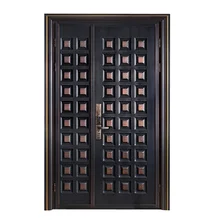 رصاصة برهان فيلا السكنية الألومنيوم دخول مزدوج يلقي أبواب من الألومنيوم