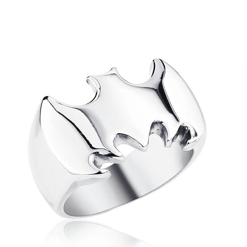 

Bat Fashion Jewelry Silver Stainless steel Men Rings