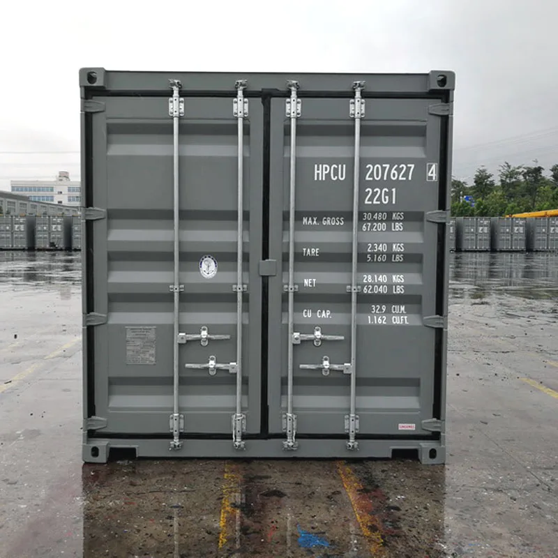 20'gp Double Doors Shipping Container Iso Standard Marine Container ...