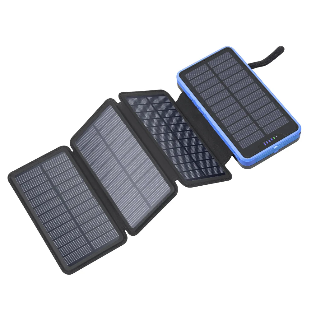 

2021 High Capacity Charger 10000mAh / 20000mAh Waterproof Solar Power Bank Mobile Powerbank solar energy power banks for mobile