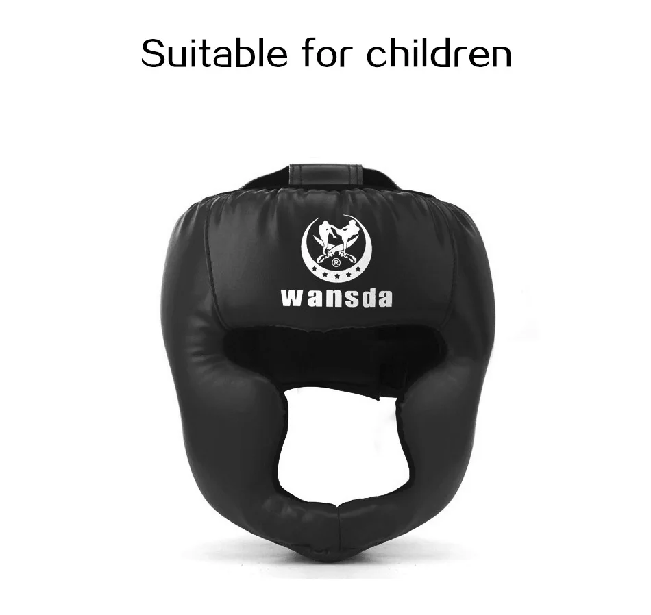 Sanda Helmets with Face Protector Sanda Head Guard Taekwondo Head Mask Adult Children's Karate Head Guard