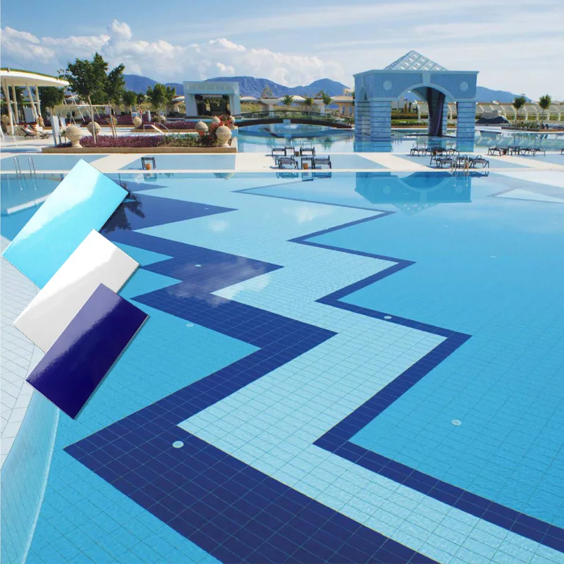 ready to ship light blue ceramic swimming pool tiles for sale in kenya