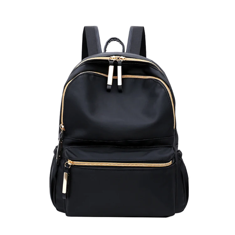 

China made fashion high quality Oxford school backpack for women,design large capacity casual outdoor backpack, Black