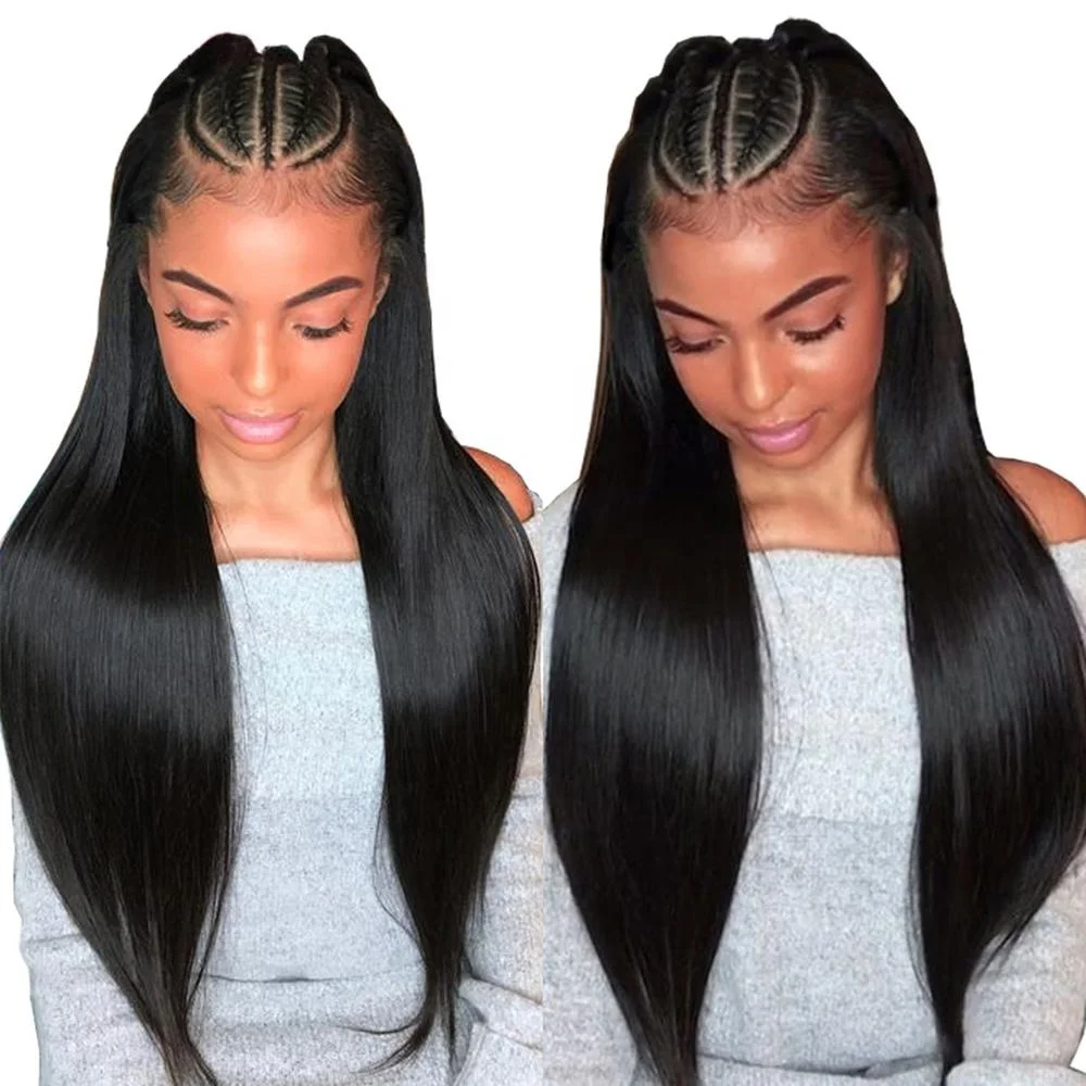 

360 Lace Frontal Wig Pre Plucked With Baby Hair Brazilian Straight Lace Front Human Hair Wig 150% Remy Lace Wig For Black Women