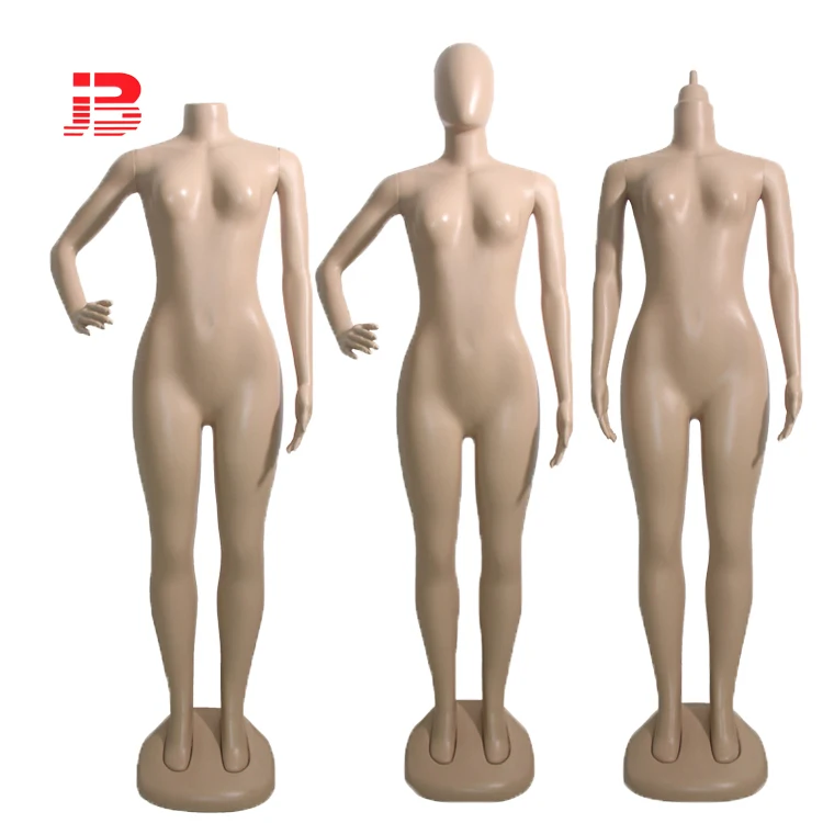 

Garments display cheap full body plastic female mannequin, Skin color