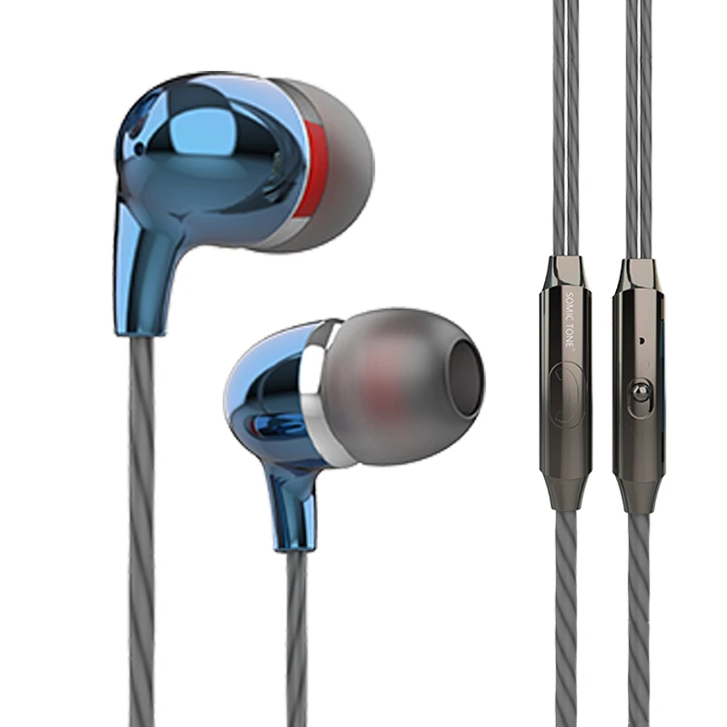 

Best Cell Phone Headsets Earphones Earbuds with Microphone Stereo in-Ear Earphone Wired Noise Canceling Headphones