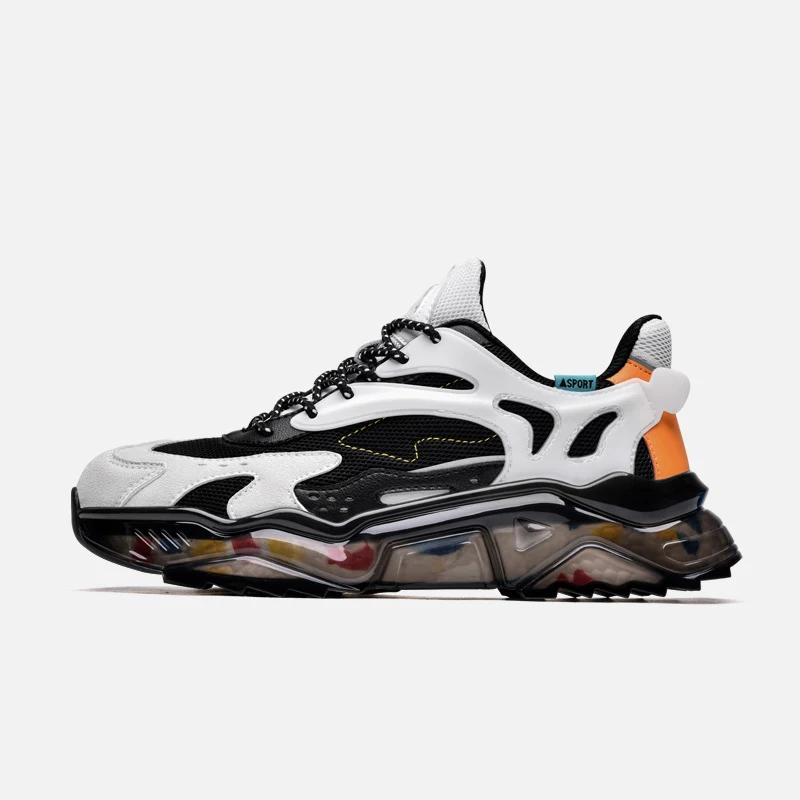 

Factory price plus size causal running shoes for men designer sneakers casual sport shoes, Black-white, black-grey, black